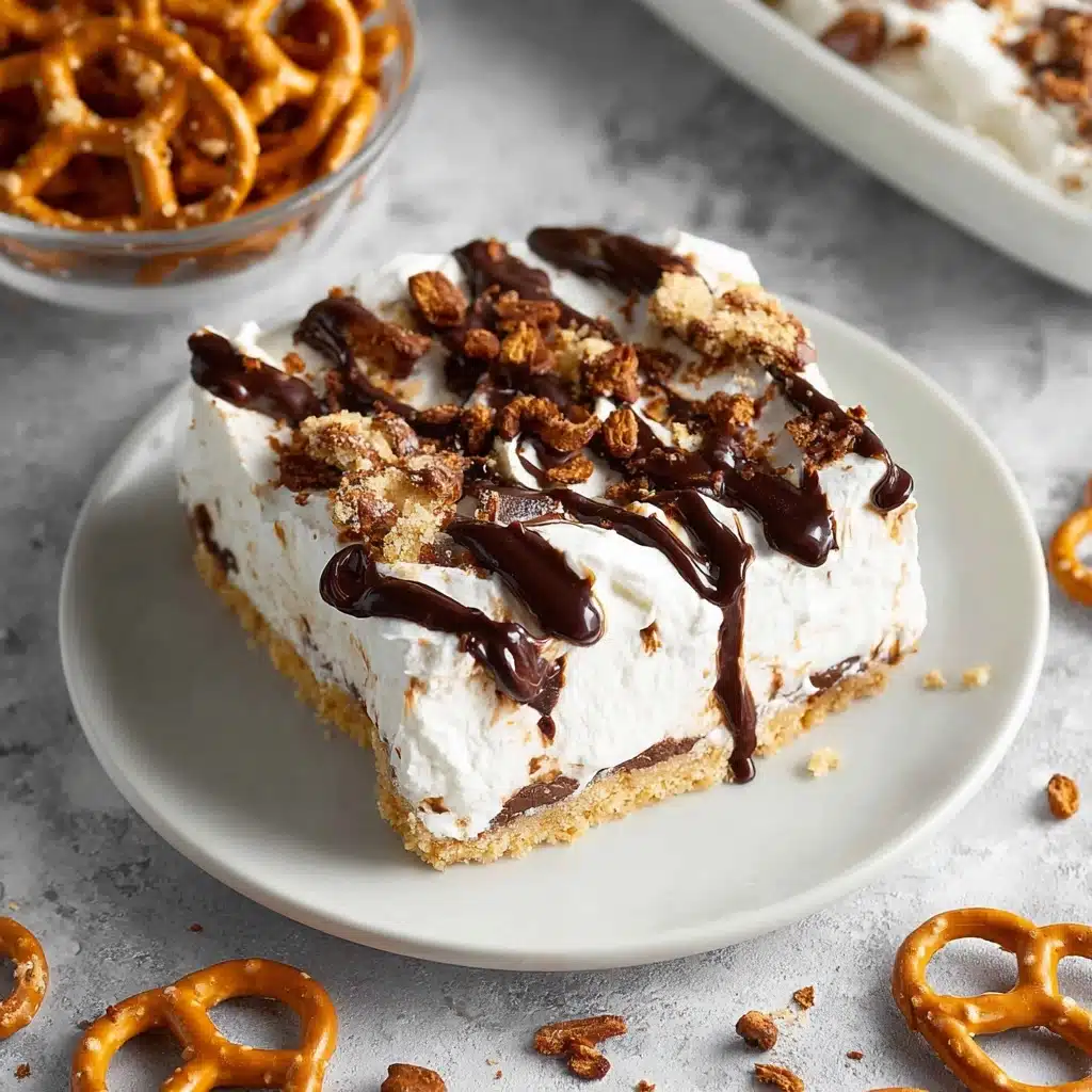 Peanut Butter Pretzel Pie Recipe - Recipe Image