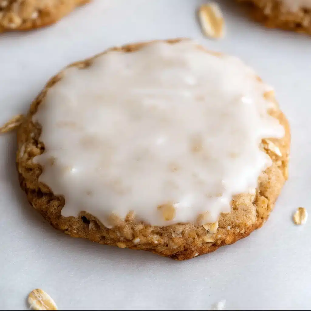 Iced oatmeal cookies - Crumbl Recipe