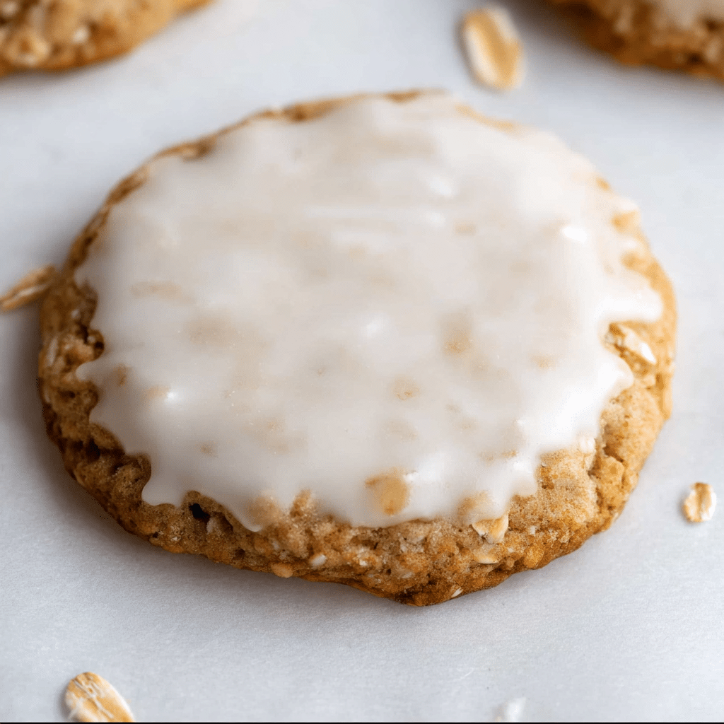 Iced oatmeal cookies - Crumbl Recipe - Recipe Image
