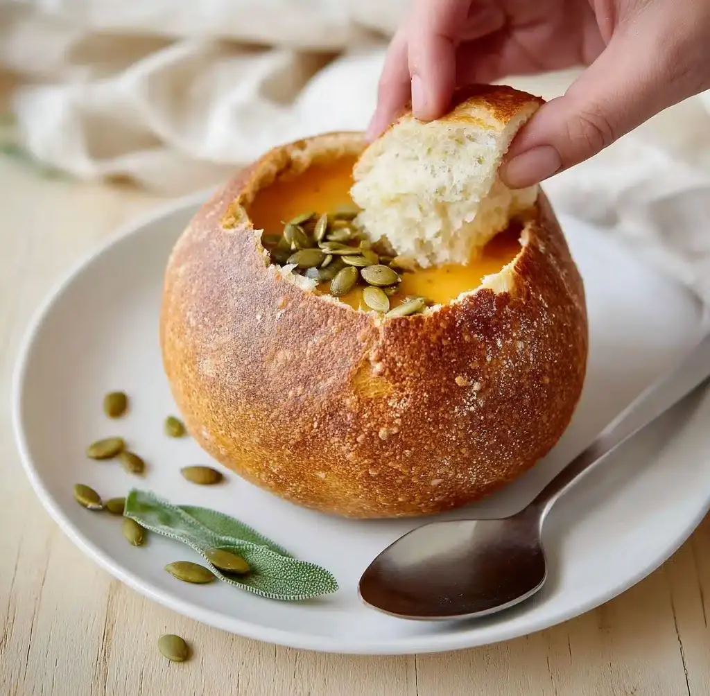 Sage and Apple Harvest Pumpkin Soup Recipe