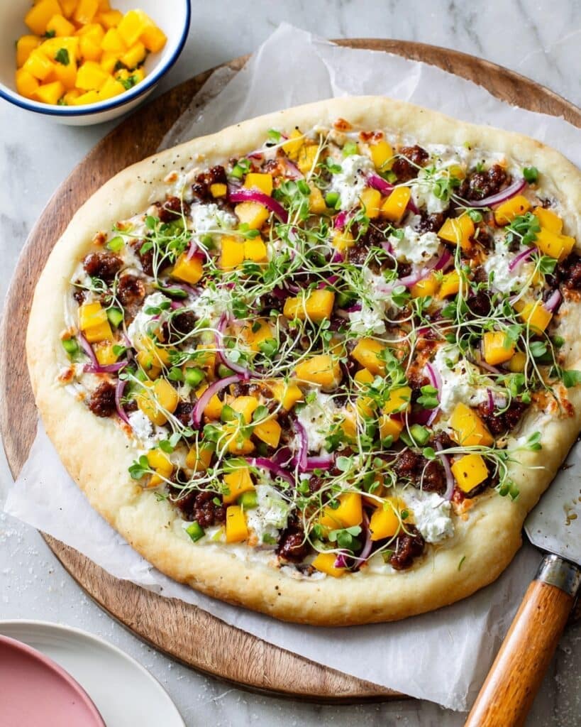 Chorizo Mango Pizza Recipe