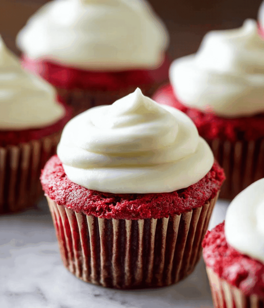 Red Velvet Cupcakes with Cream Cheese Frosting Recipe