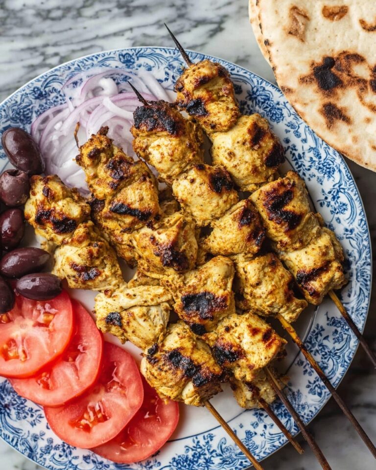 Greek Chicken Souvlaki with Tzatziki Recipe