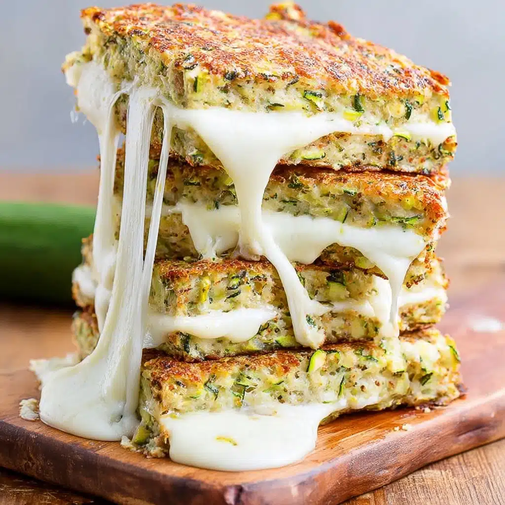 Zucchini Crusted Grilled Cheese Sandwiches Recipe - Recipe Image