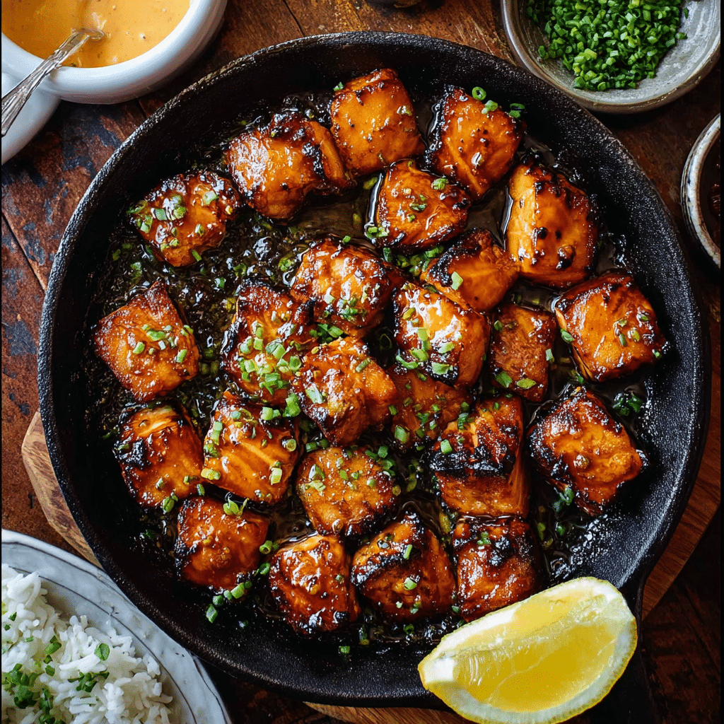 Air Fryer Bang Bang Salmon Bites Recipe - Recipe Image