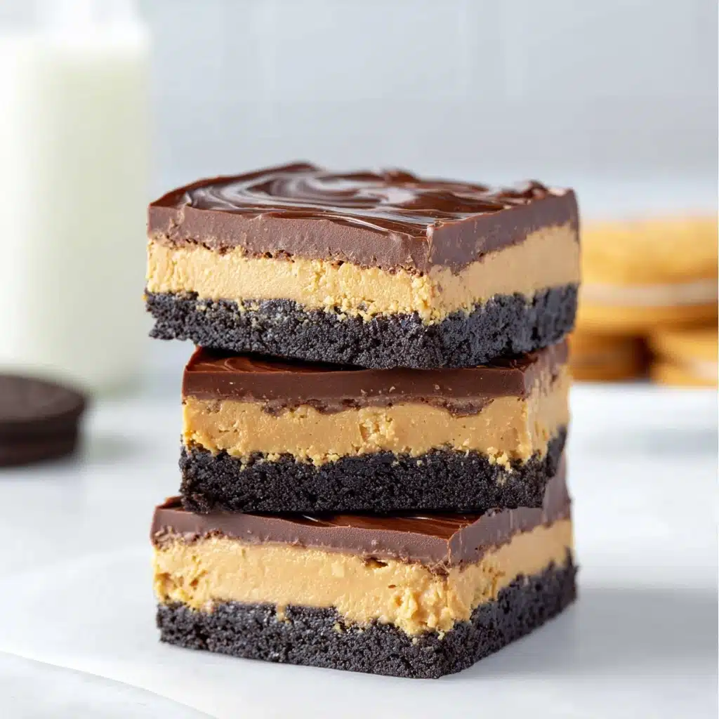 Peanut Butter Oreo Bars Recipe - Recipe Image