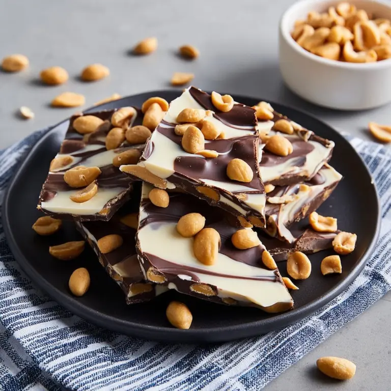 10 Minute Peanut Butter Chocolate Greek Yogurt Bark Recipe