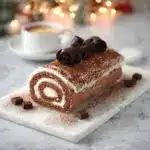 Gourmet Tiramisu Yule Log Cake Recipe