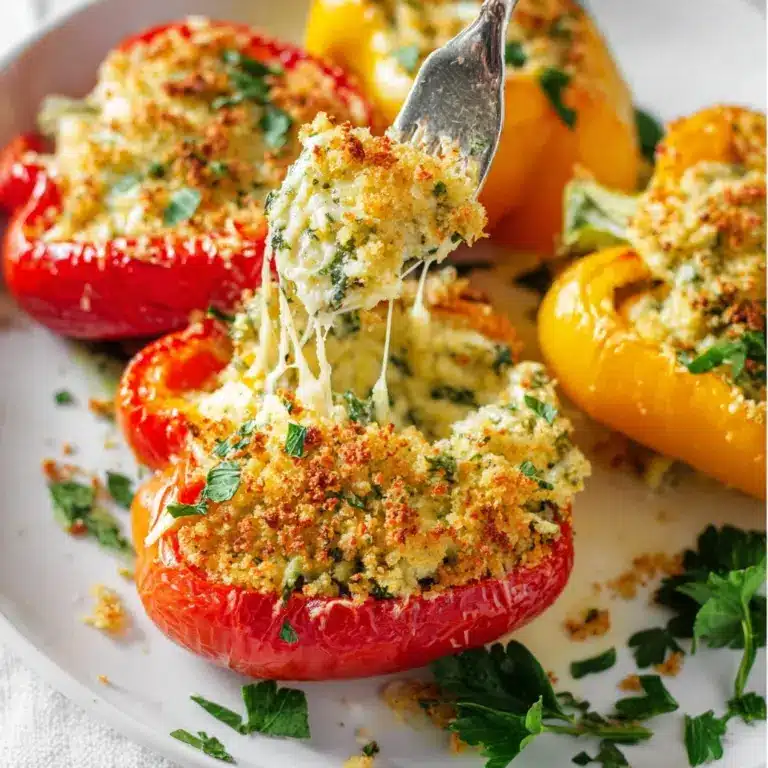 Herby Ricotta Stuffed Peppers Recipe