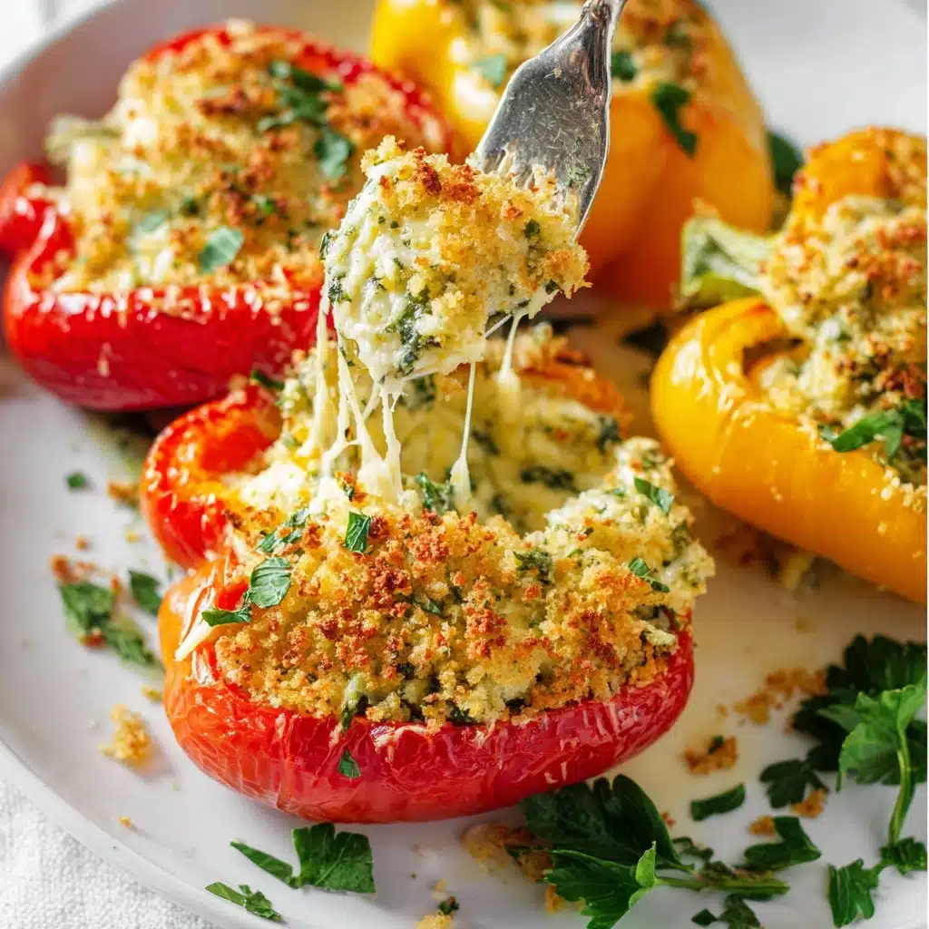 Herby Ricotta Stuffed Peppers Recipe