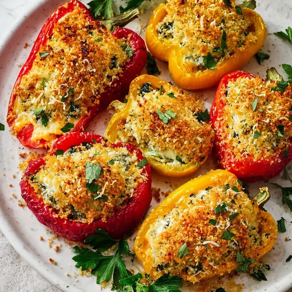 Herby Ricotta Stuffed Peppers Recipe - Recipe Image
