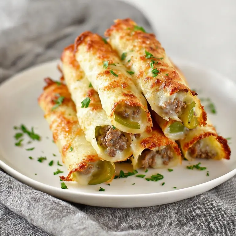Keto Philly Cheesesteak Roll Ups Recipe