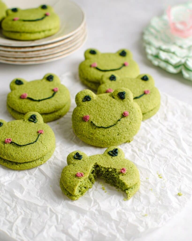 Frog Matcha Sugar Cookies Recipe