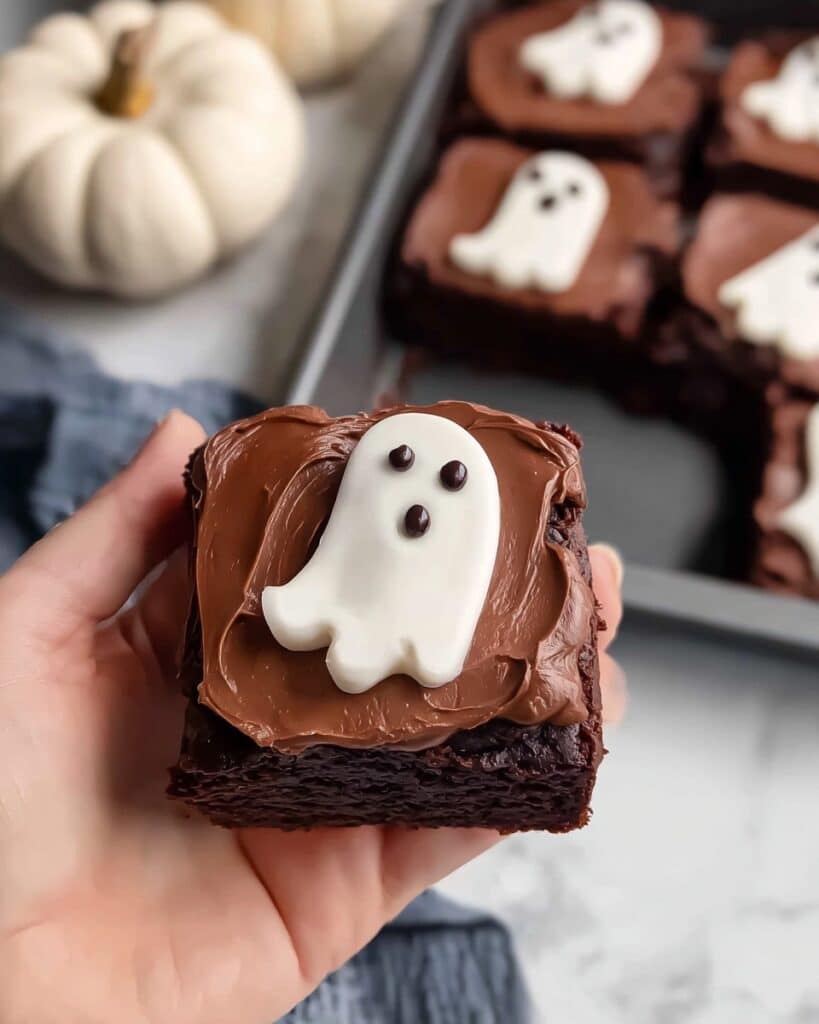Easy Halloween Ghost Brownie Recipe