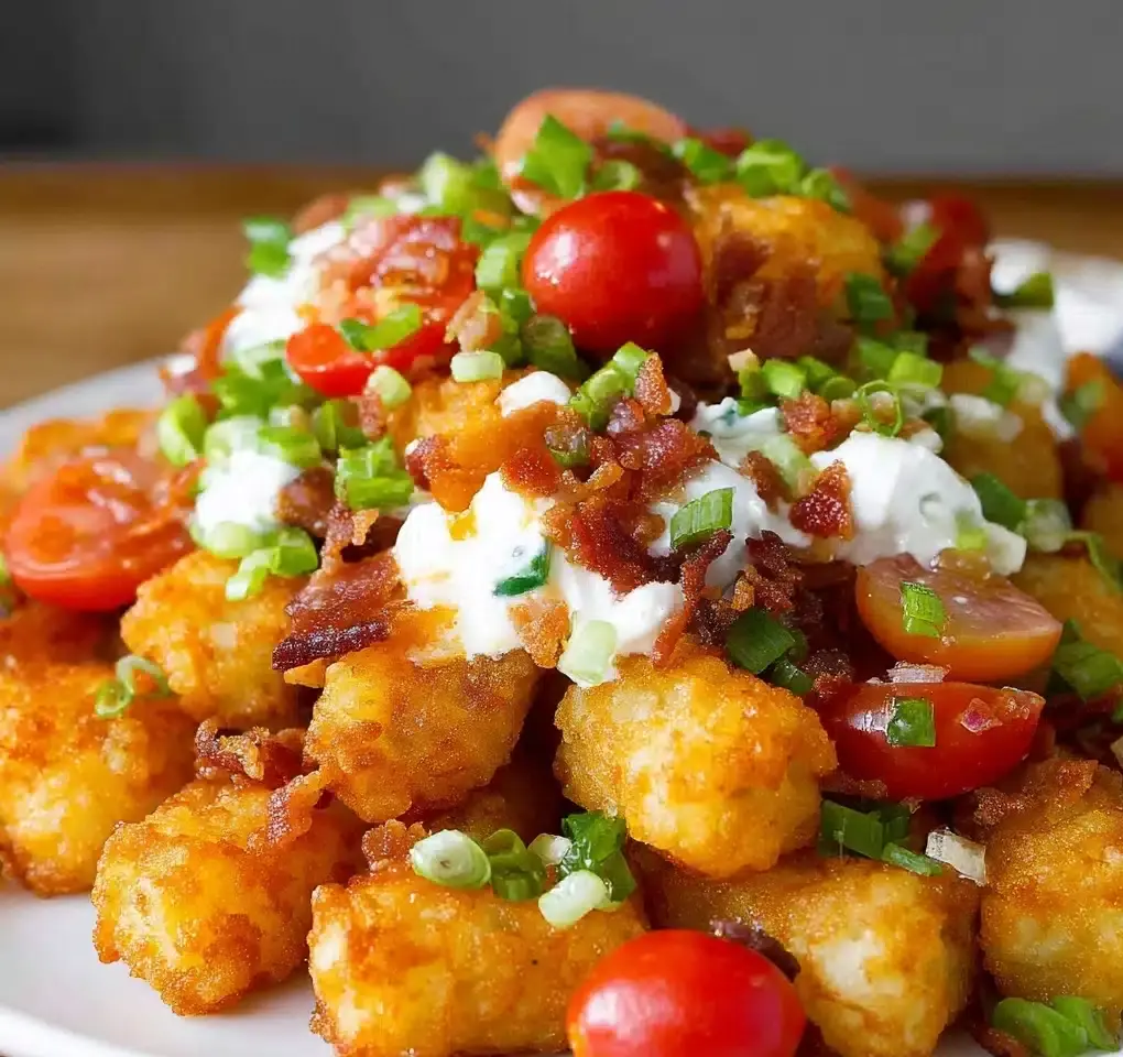 Loaded Tater Tot Nachos Recipe - Recipe Image