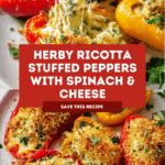 Herby Ricotta Stuffed Peppers Recipe