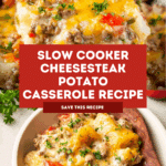 Crock Pot Cheesesteak Potato Casserole Recipe
