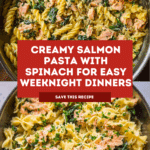Salmon Pasta with Spinach Recipe