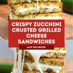 Zucchini Crusted Grilled Cheese Sandwiches Recipe
