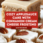 Applesauce Cake with Cinnamon Cream Cheese Frosting Recipe