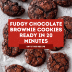 20 Minute Fudgy Chocolate Brownie Cookies Recipe