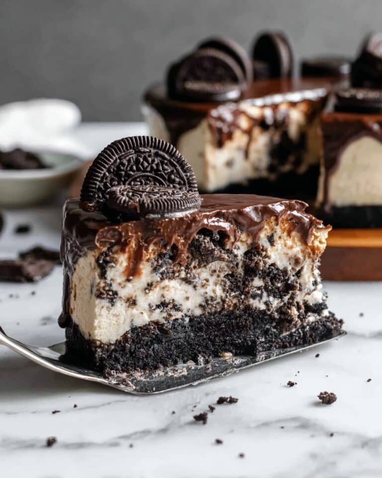Oreo Cheesecake with Chocolate Ganache Recipe