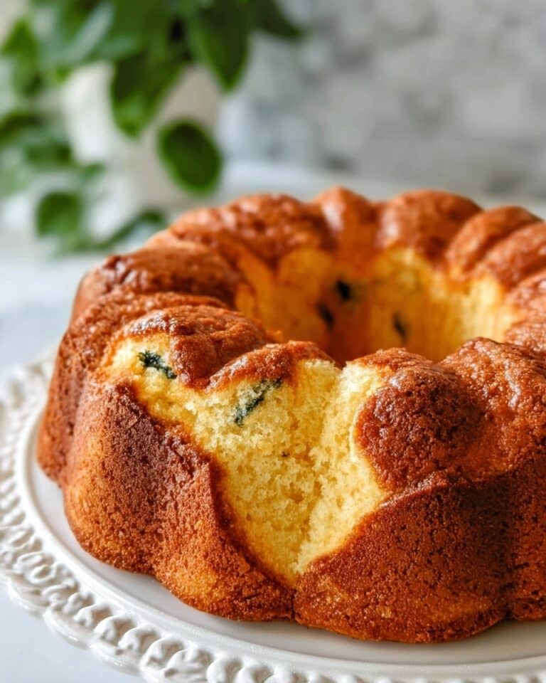 Ham and Spinach Breakfast Bundt Cake Recipe