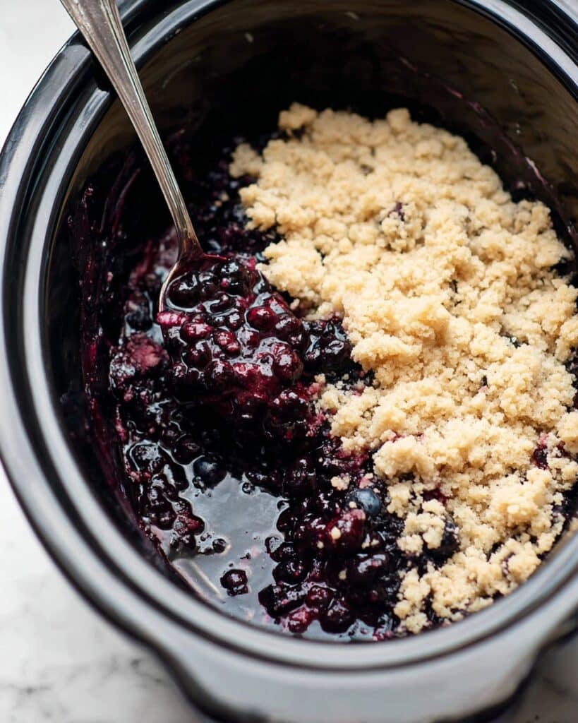 Crockpot Blueberry Cobbler Recipe