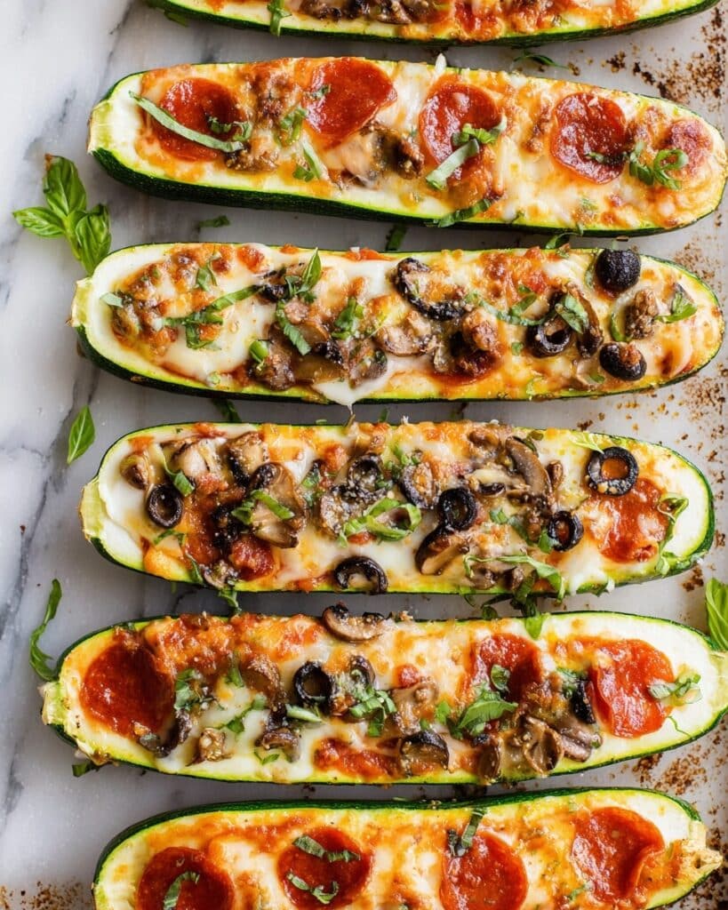 Zucchini Pizza Boats Recipe