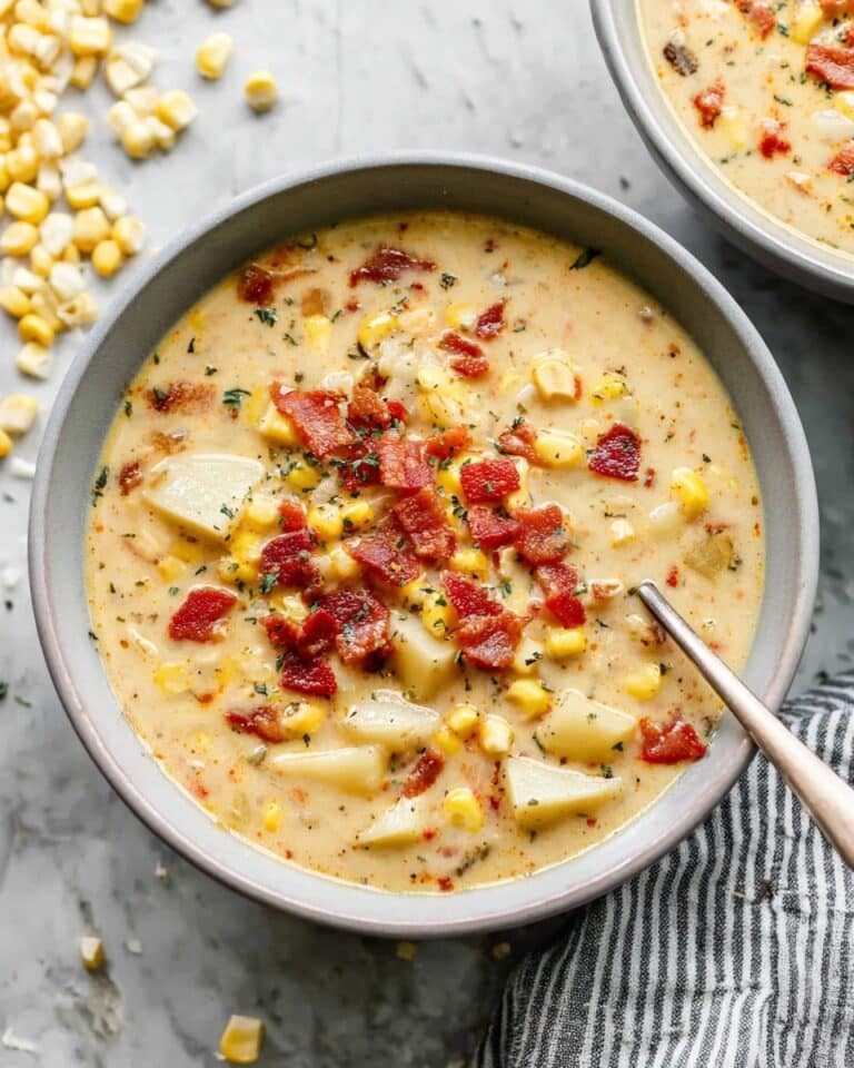 Spicy Corn Chowder with Bacon and Chipotle Recipe