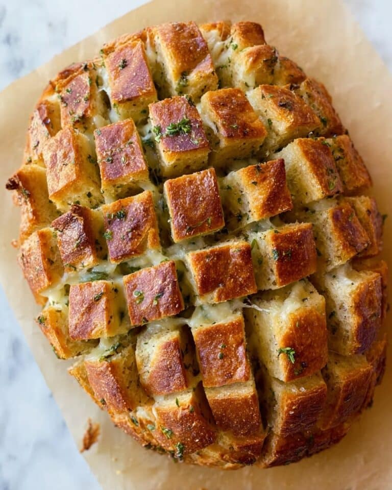Cheesy Pull-Apart Garlic Bread Recipe