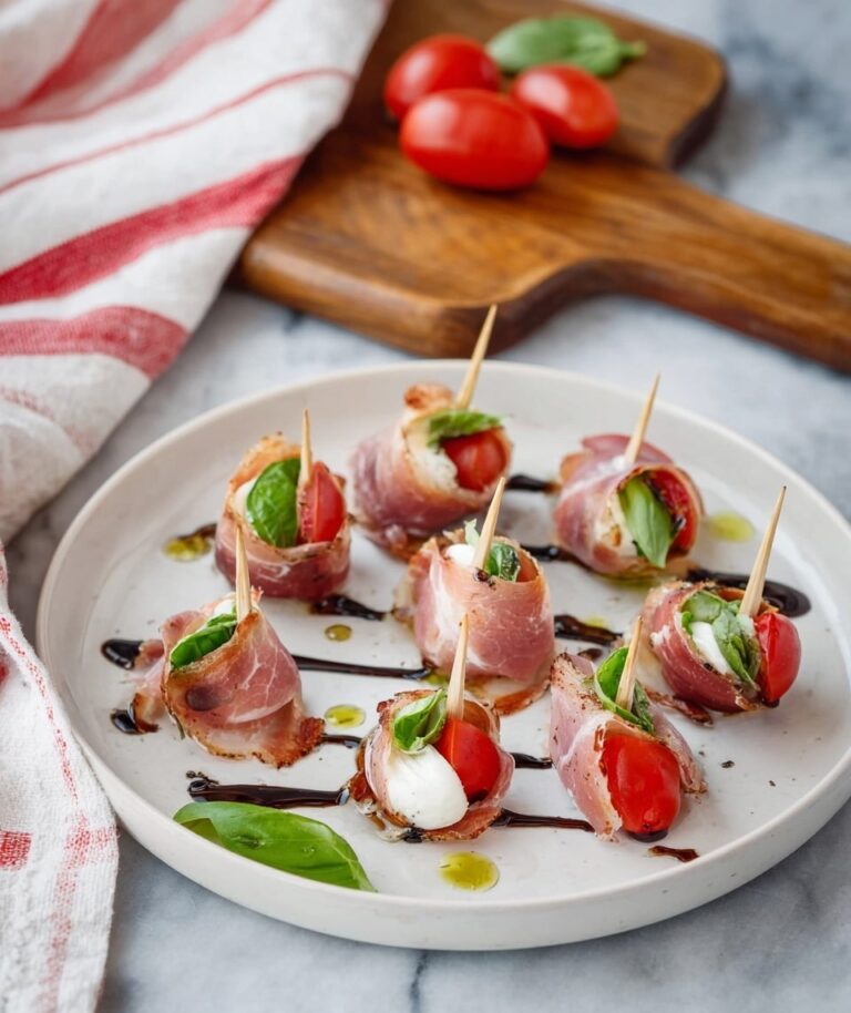 Prosciutto-Wrapped Caprese Salad Bites Recipe