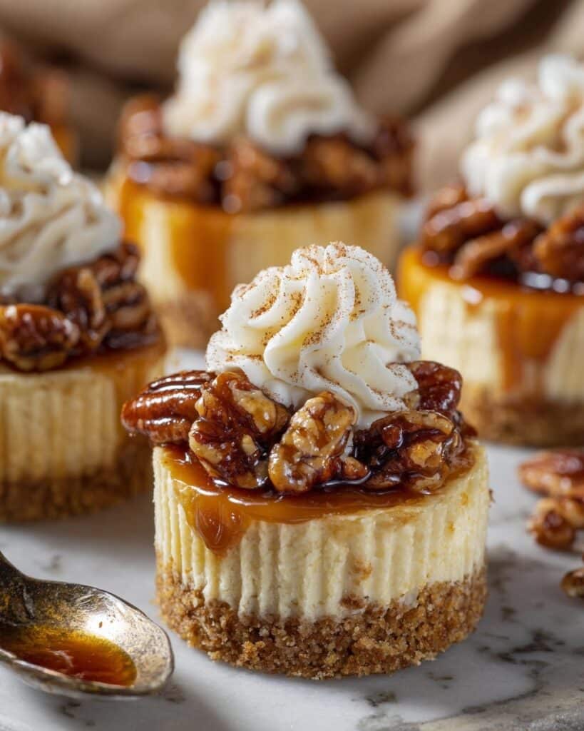 Mini Pecan Pie Cheesecakes Recipe