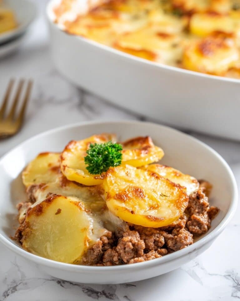Easy 5-Ingredient Hamburger & Potato Casserole Recipe