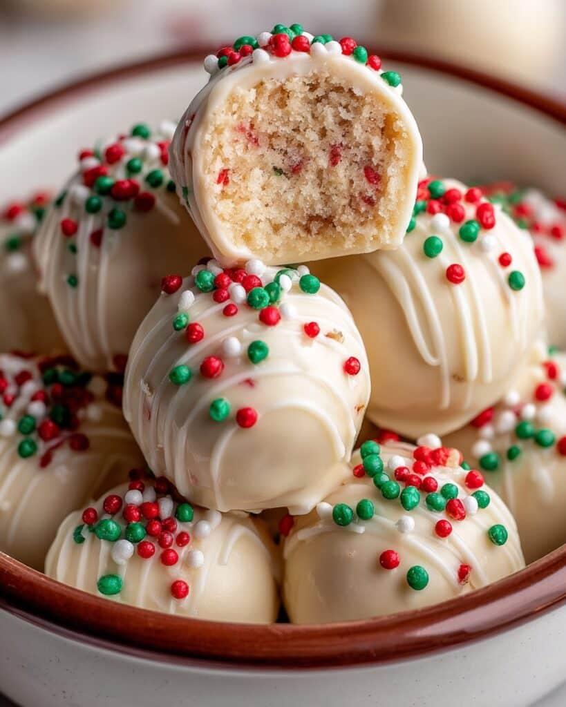 Christmas Tree Cake Truffles Recipe
