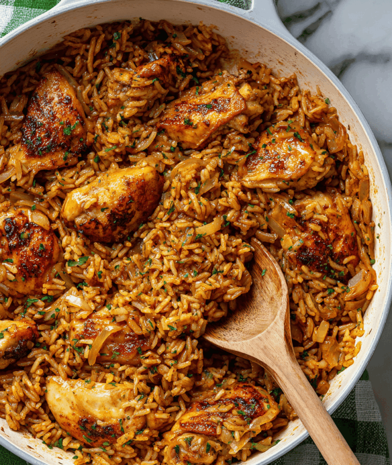 One-Pot Shawarma Chicken and Rice Recipe