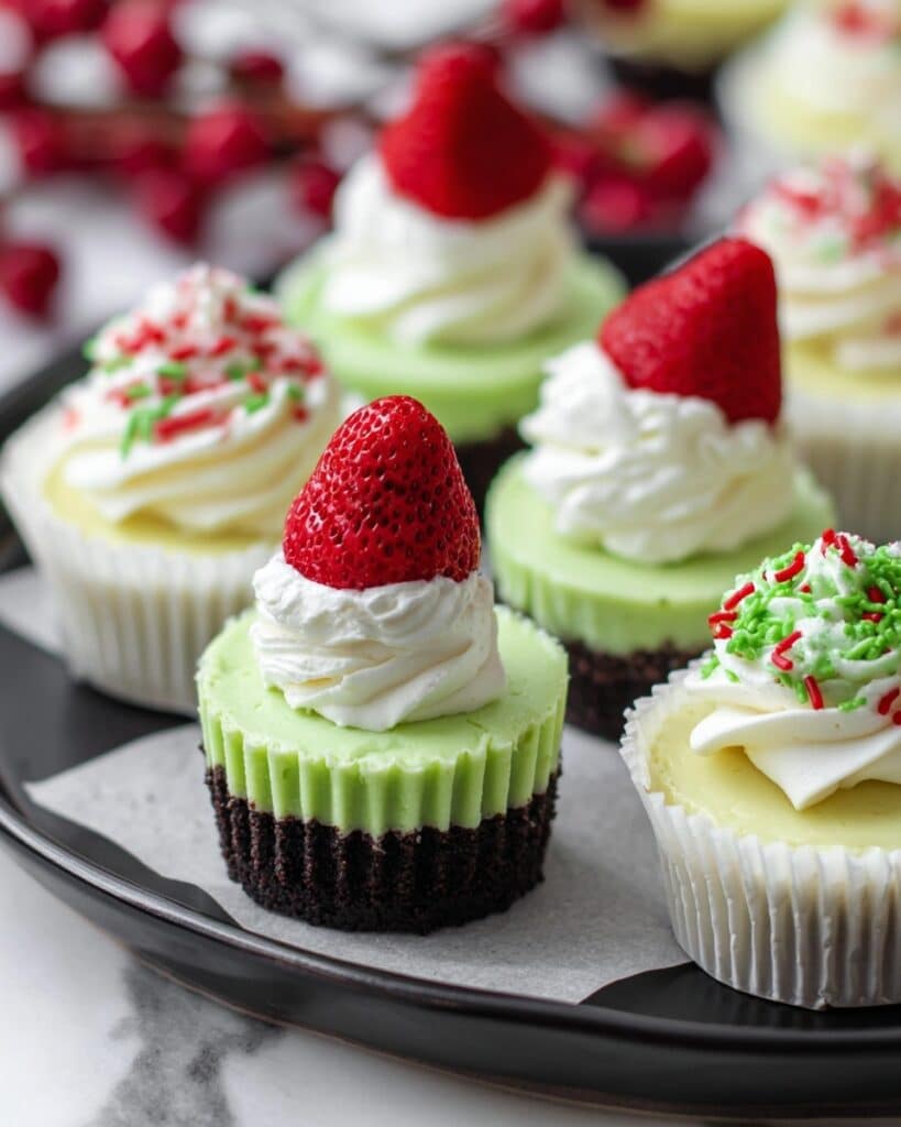 Grinch Mini Cheesecakes Recipe