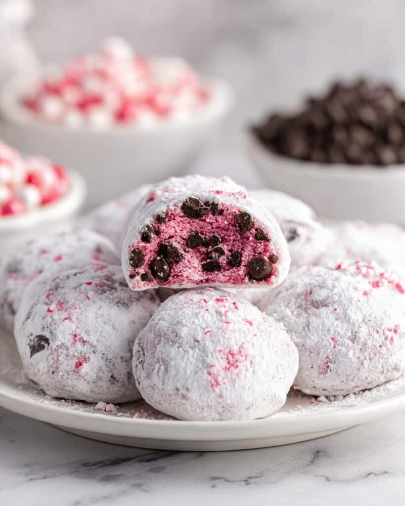 Peppermint Snowball Cookies Recipe