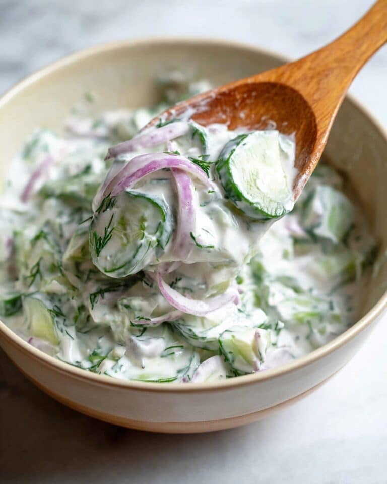 Creamy Cucumber Salad Recipe