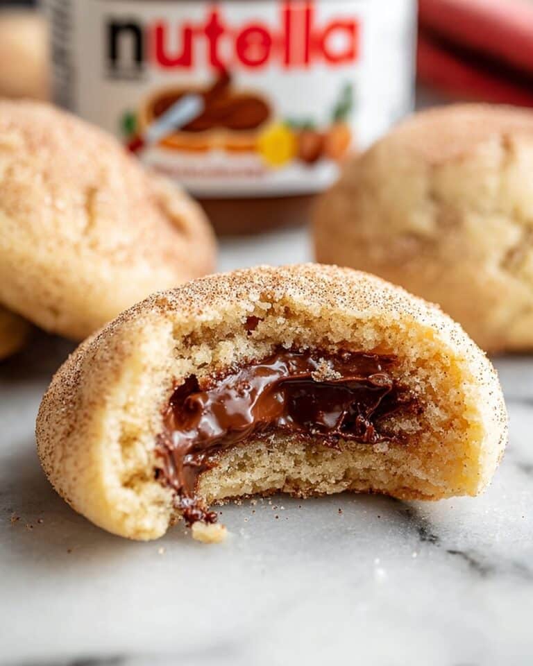 Nutella Stuffed Churro Cookies Recipe