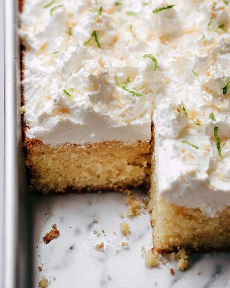 Coconut Soaked Lime Cake Recipe