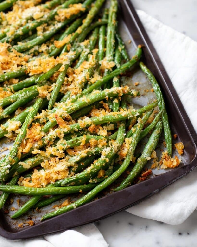 Roasted Parmesan Green Beans Recipe