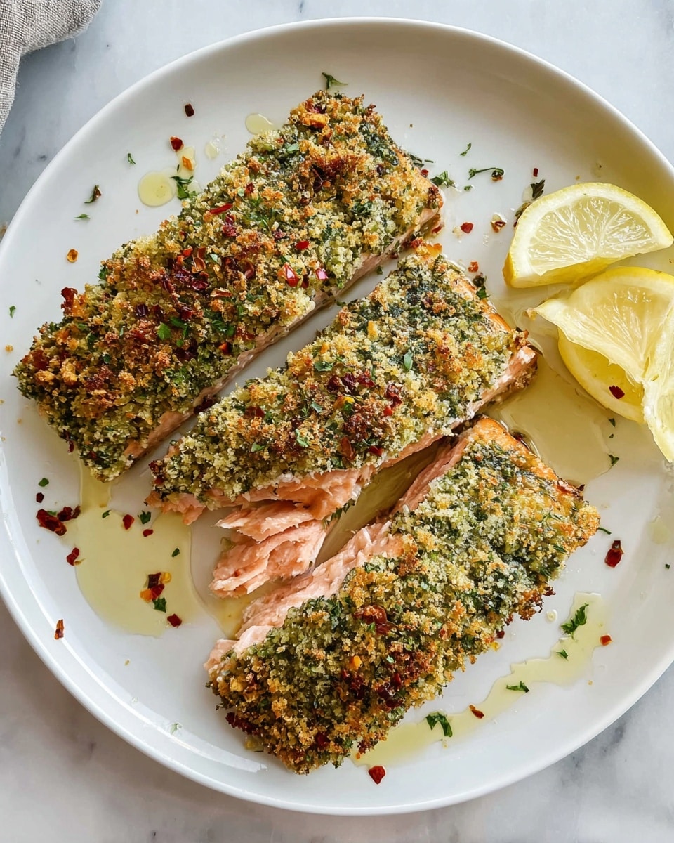 Easy Garlic Parmesan Crusted Salmon Recipe