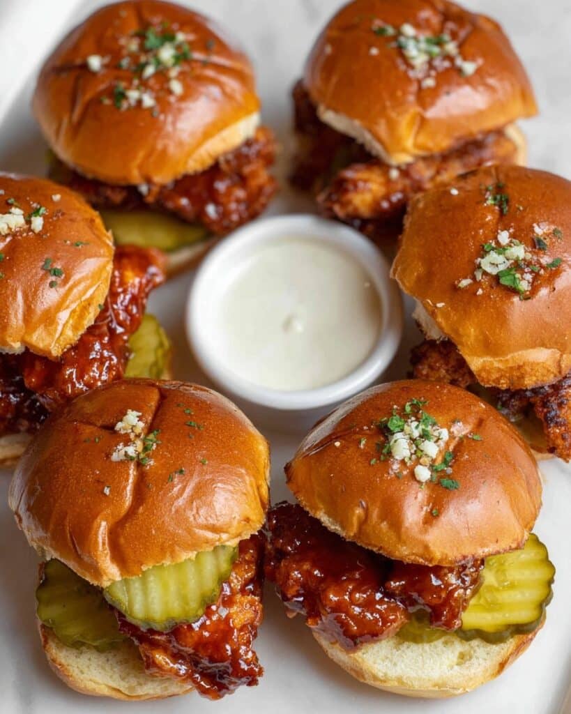 Hot Honey Chicken Sliders Recipe