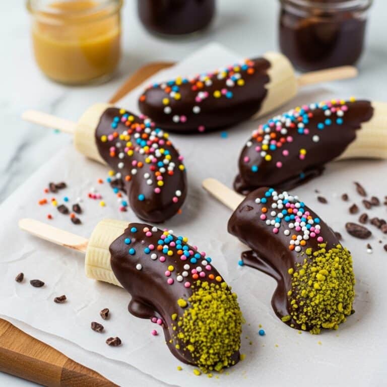 Chocolate Caramel Banana Pops (Vegan Gluten-Free) Recipe