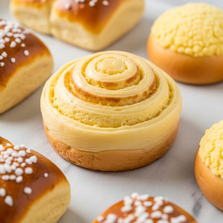 Baked Custard Bun (Cream Pan) Recipe