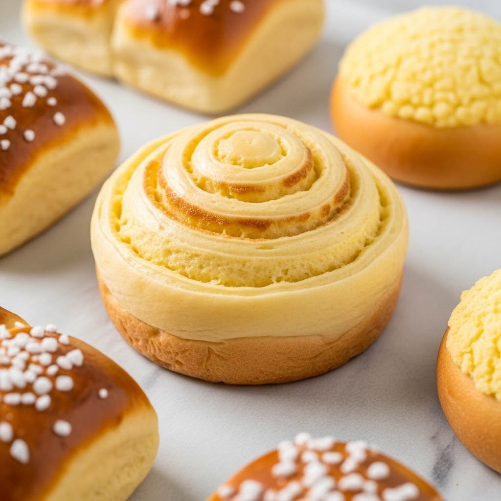 Baked Custard Bun (Cream Pan) Recipe