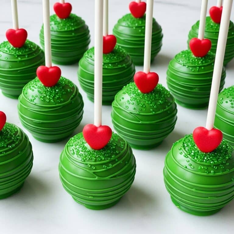 Grinch Cake Pops Recipe
