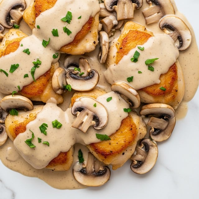 Chicken with Creamy Mushroom Sauce Recipe