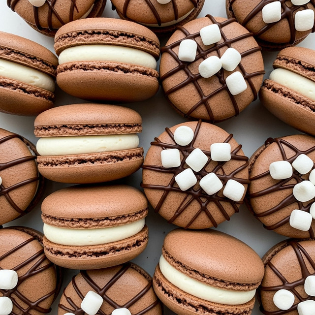 Hot Chocolate Macarons Recipe